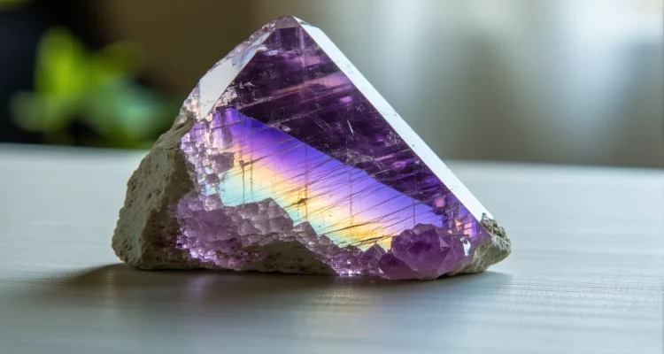 Améliorer la concentration avec la fluorite arc-en-ciel