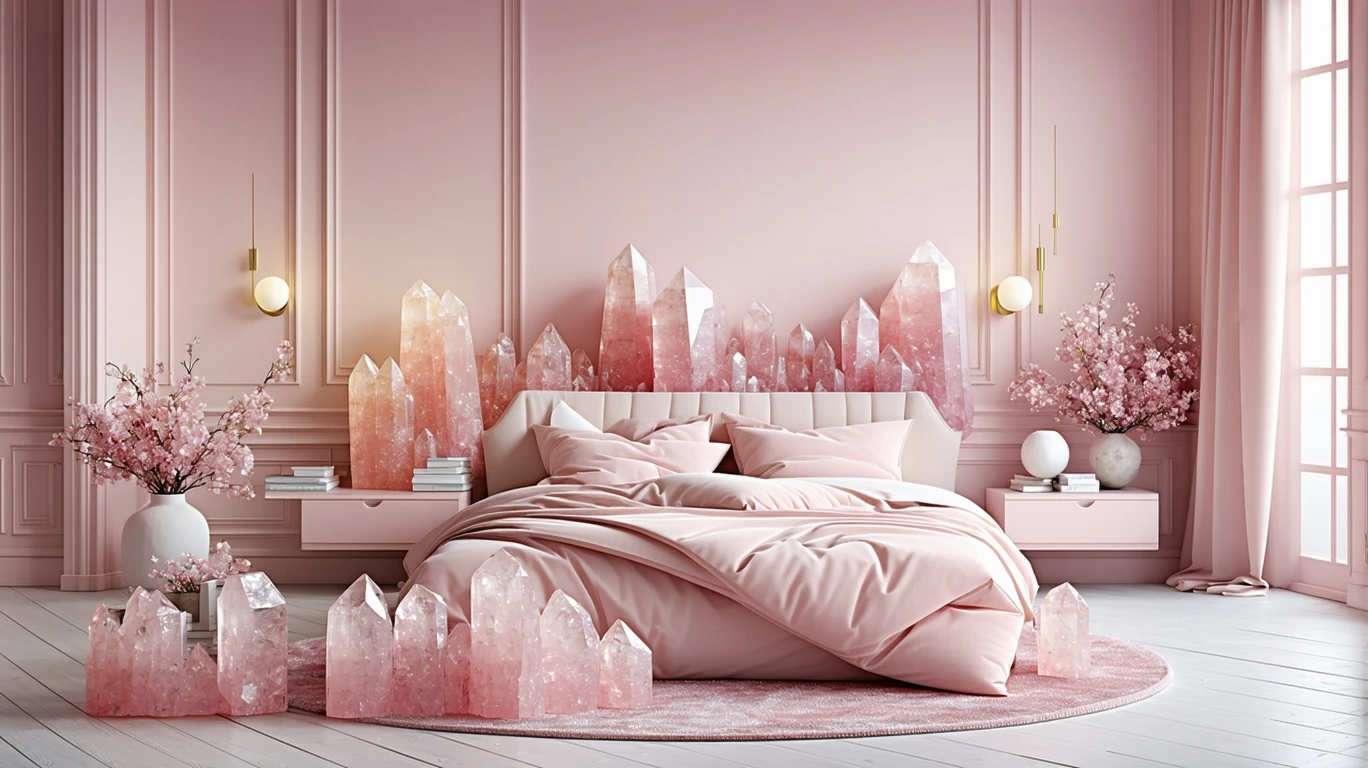 Le quartz rose en déco : amour et douceur chez vous