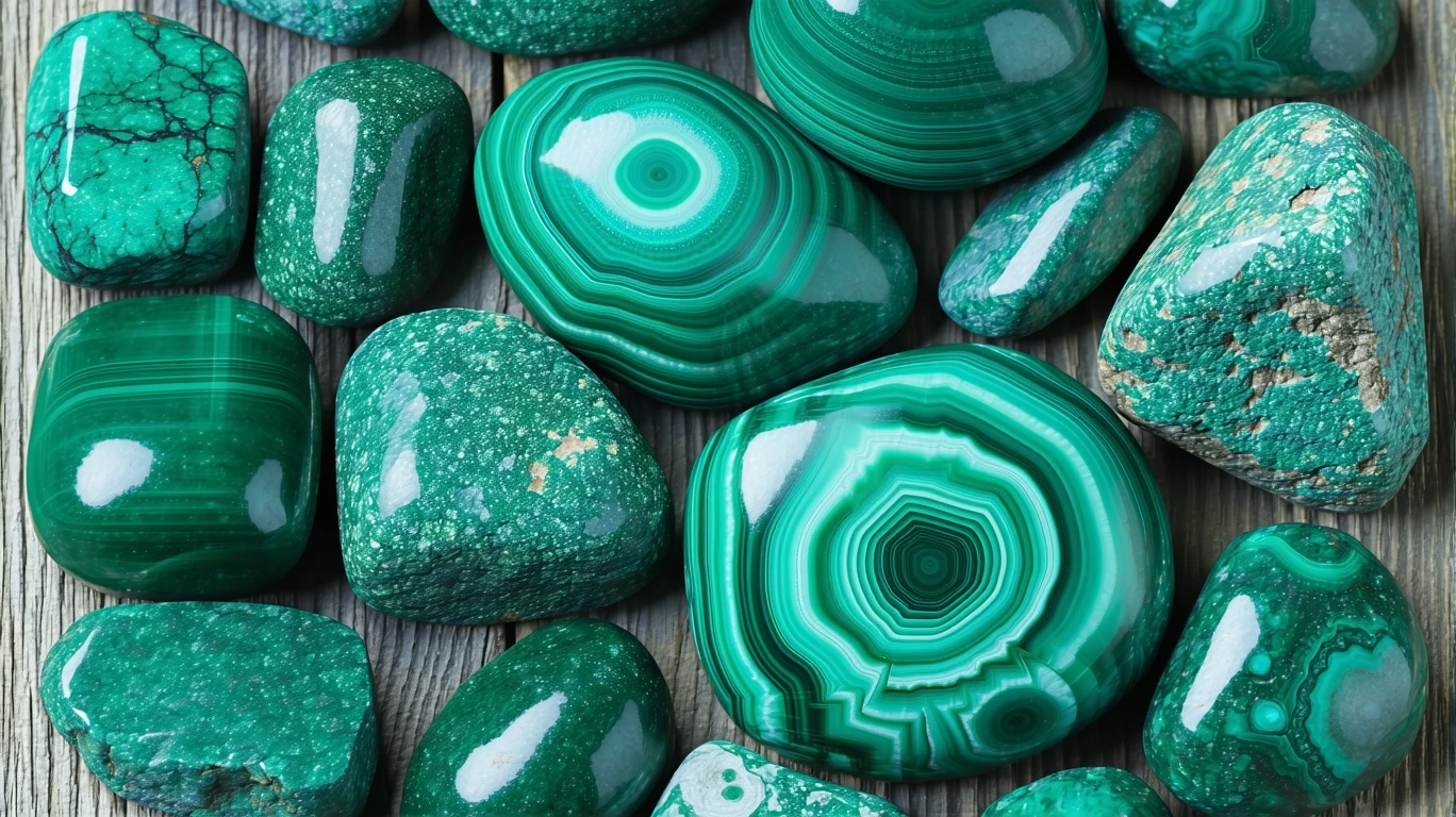 Pierre de malachite : accompagner le changement en conscience