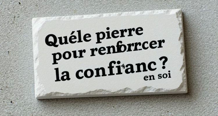 Quelle pierre pour renforcer la confiance en soi ?