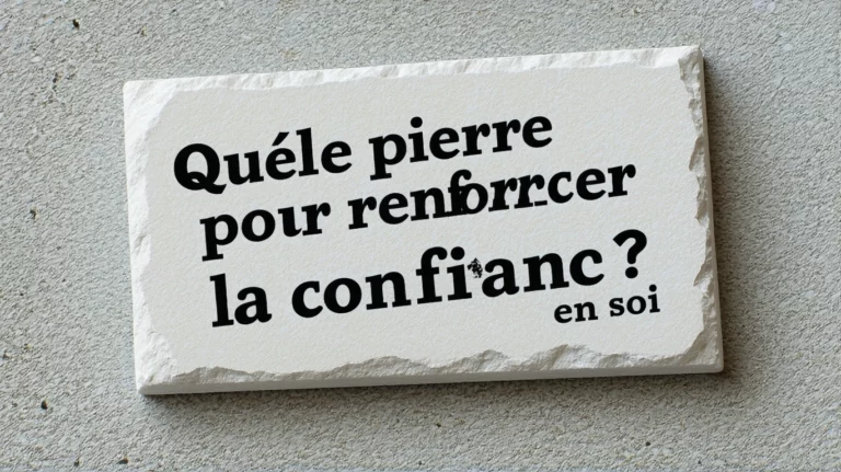 Quelle pierre pour renforcer la confiance en soi ?