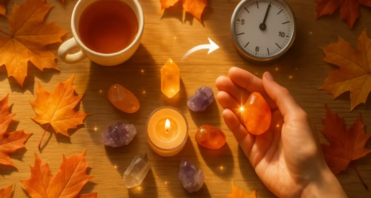 Cocooning d’automne : 7 cristaux contre la fatigue saisonnière