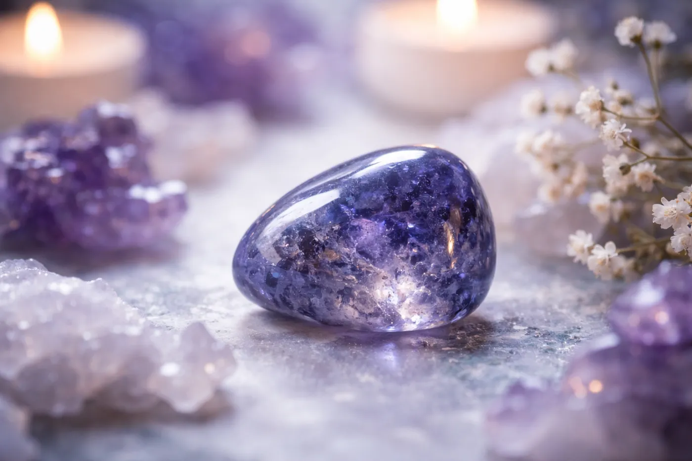 Iolite : la pierre de l’intuition profonde, idéale pour traverser février